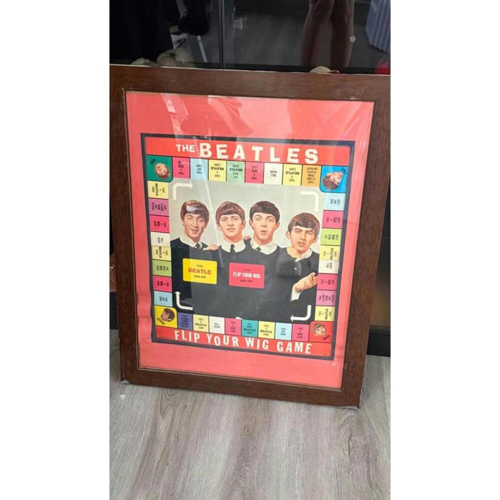 Framed The Beatles “Flip Your Wig Game” Poster
